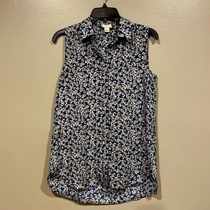 J. Crew sleeveless blouse